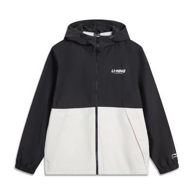 Li Ning Sports Lifestyle Series Fleece Lined Warm Comfortable Simple Hooded Zipper Casual Windbreaker Men Outerwear AFDVG11-4