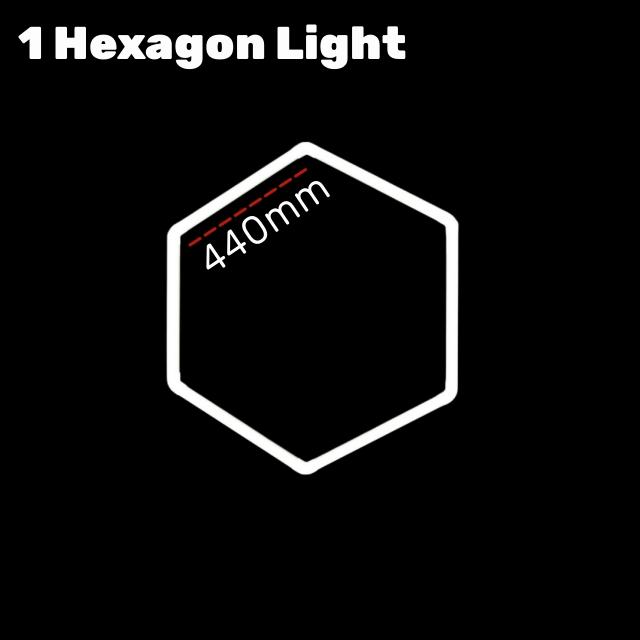 Hexagon LED Car Garage Light Assemble Ceiling Honeycomb Workshop Tube Lamp Auto Washingroom Repair Warehouse Lighting AC110/220V
