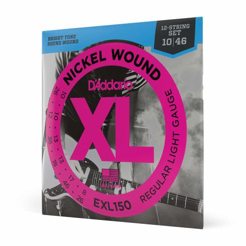 

D Addario Super Light EXL150 XL Nickel .010-.046 12-String Electric Guitar Strings