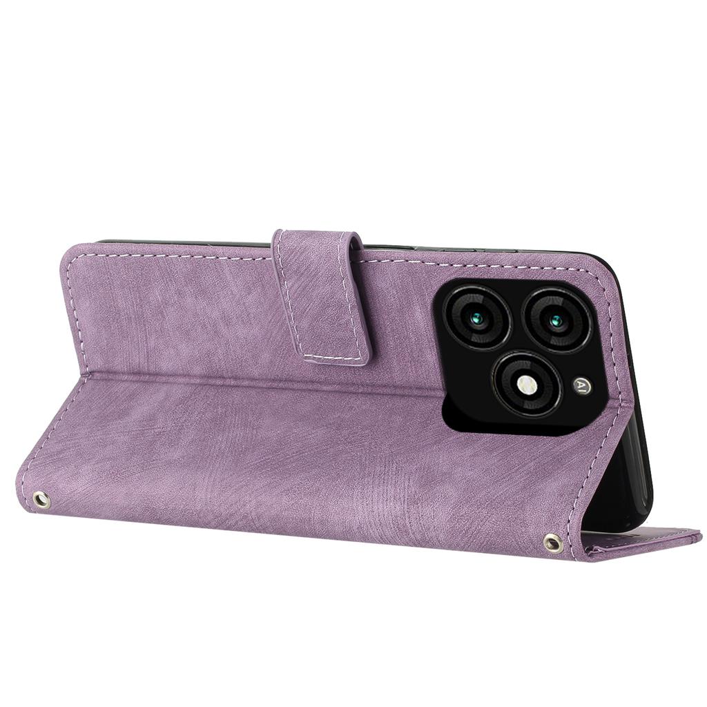 For TECNO Spark 20 Skin Touch Wallet Case PU Leather Stand Flip Phone Cover