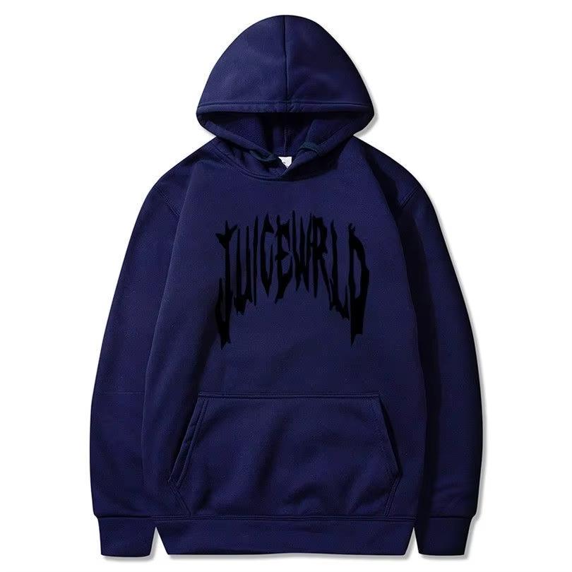 Sudadera con capucha con estampado de letras Rapper Juice Wrld 999 ropa deportiva informal de moda Y2k para mujer Sudadera