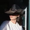 cowgirl western hat  mexican hat  retro curling hat western cowboy hat outdoor riding hat travel sports hat