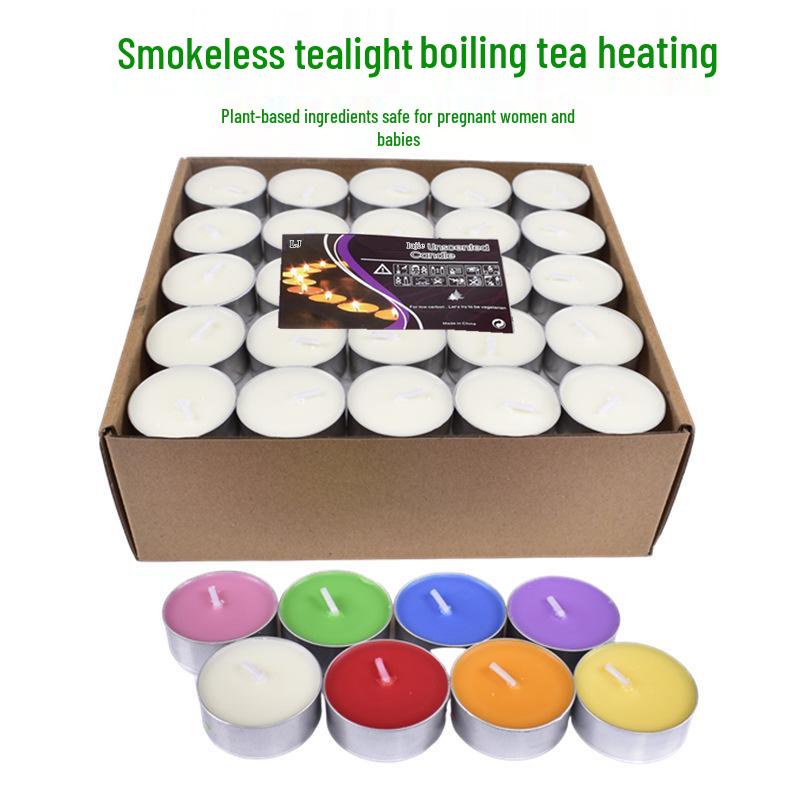 Smokeless Scented Tea Warmer Candle for Romantic Atmosphere and Sealing Wax Stamp Heating