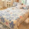 Active Printing Dyeing Double-sided Plush Blanket Dormitory Single Blankets Soft Skin Friendly Bed Sheets Bedclothes Multi Functional Covers 1pcs