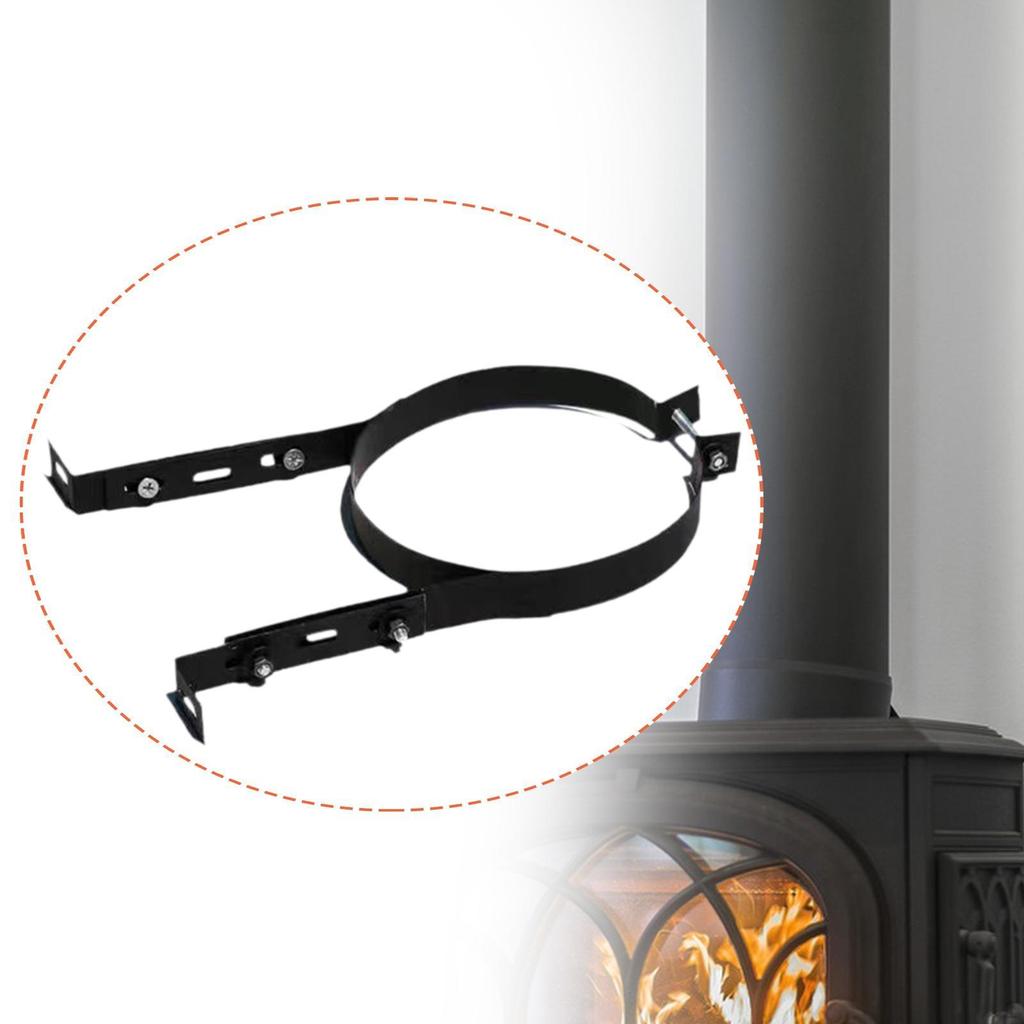 Chimney Pipe Bracket Holder Hanger Heat Resistant Fixing Hanging Stainless Steel