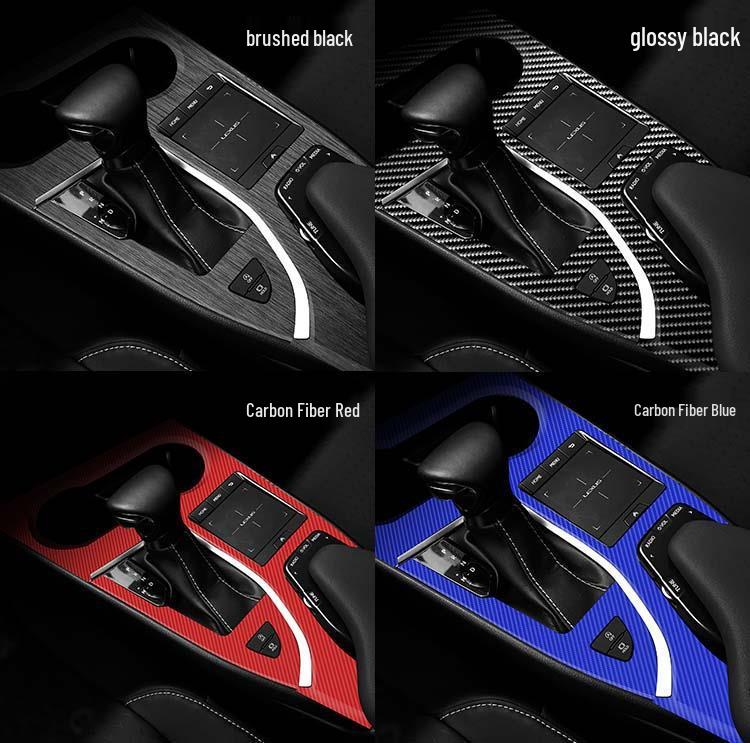 Starry Sky Carbon Fiber Console Sticker for 19-20 Lexus UX Interior Gear Shift Modification