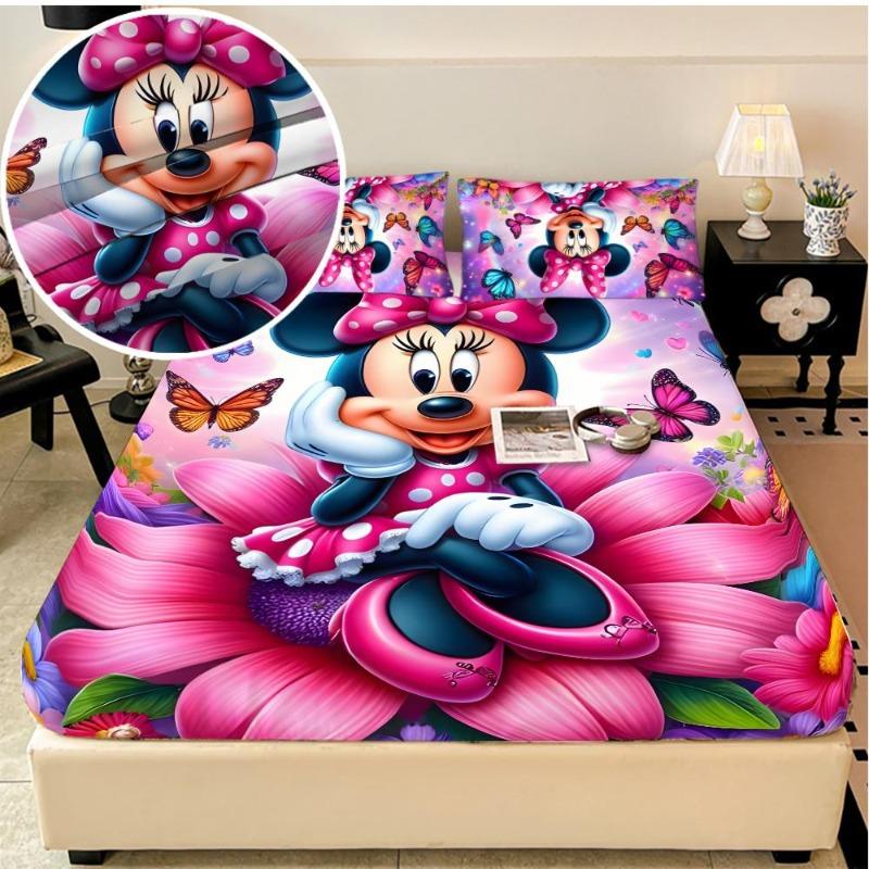 Mickey Mouse izstiepjami gultas palagi, divguļamās