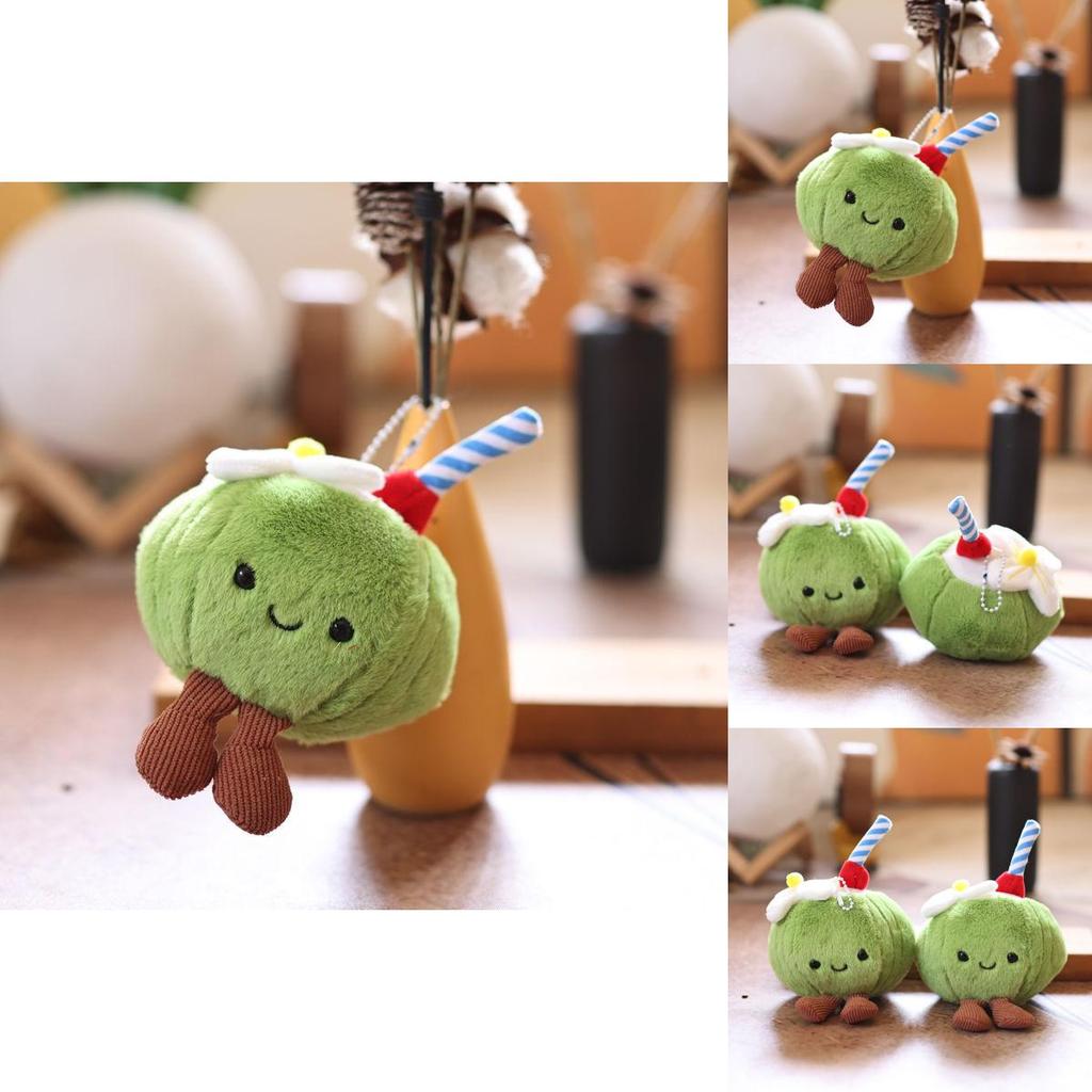 Cuddly Coconut Plush Keychain With Soft Fabric For Kids And Collectors