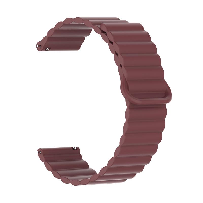 Huawei GT5 & Samsung Two-Tone Silicone Magnetic Loop Watch Strap (16mm/18mm)