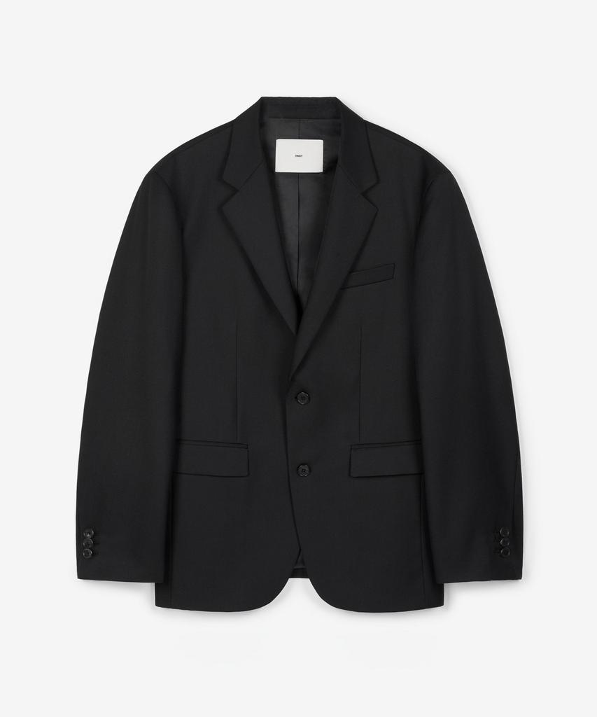 TNGT [Set] Wool-Blend Comfort Jacket&Semi-Wide Pants (Black) 0Tpa6F105Bk