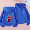 Kinder Reißverschluss Stil Buchstaben CR7 Rosa Strickjacke Kapuzenpullover Sweatshirt Mädchen Junge 3-12 Jahre Freizeit Mode Trend Oberteil Sportjacke Kleidung