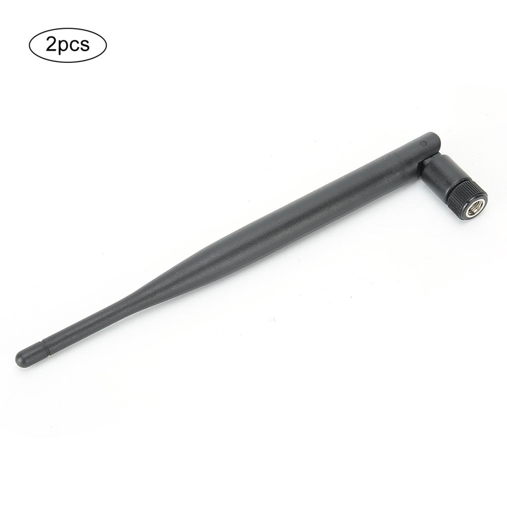 2PCs Router Antenna Durable WIFI System 6DB High Gain 2.4 5.8G Dual‑Band SMA Inner Hole