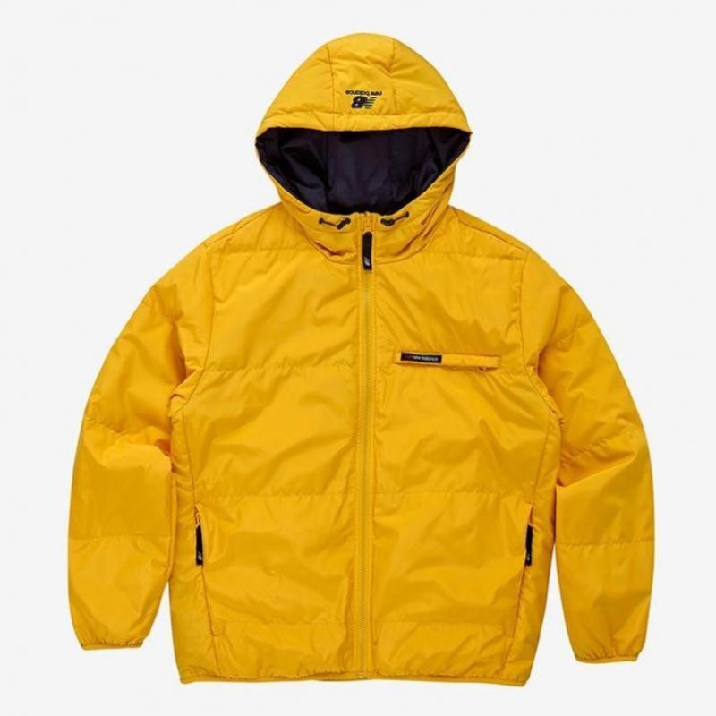 New Balance Unisex Reversible Duck Down Padded Jumper Yellow