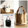 Large Capacity Thermal Insulation Bag Canvas Picnic Box Pouch Drawstring Lunch Handbag  School