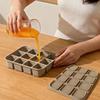 2PCS [1 Mold+1 Lid] 12 Grid Covered Ice Cube Mold, Flexible Mold, Suitable for Ice Cube Making, Ice Cream Making, Reusable
