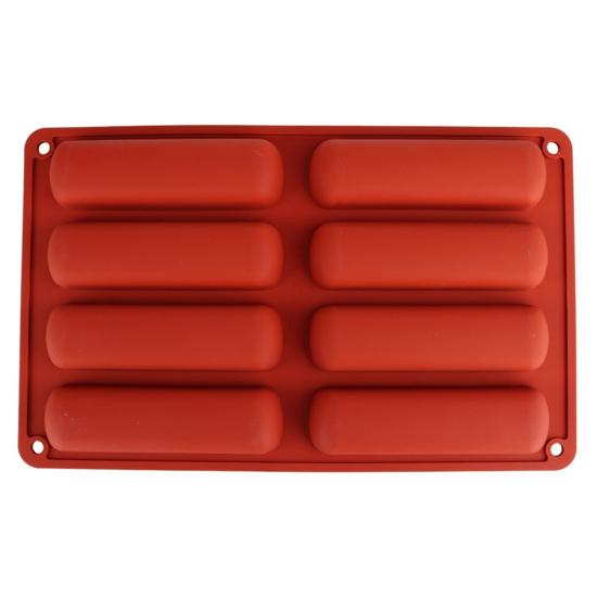 Baking Mold Classic Collection Shapes Non Sticky 8 Forms Silicone Eclair Cake Baking Mold for DIY Mousse