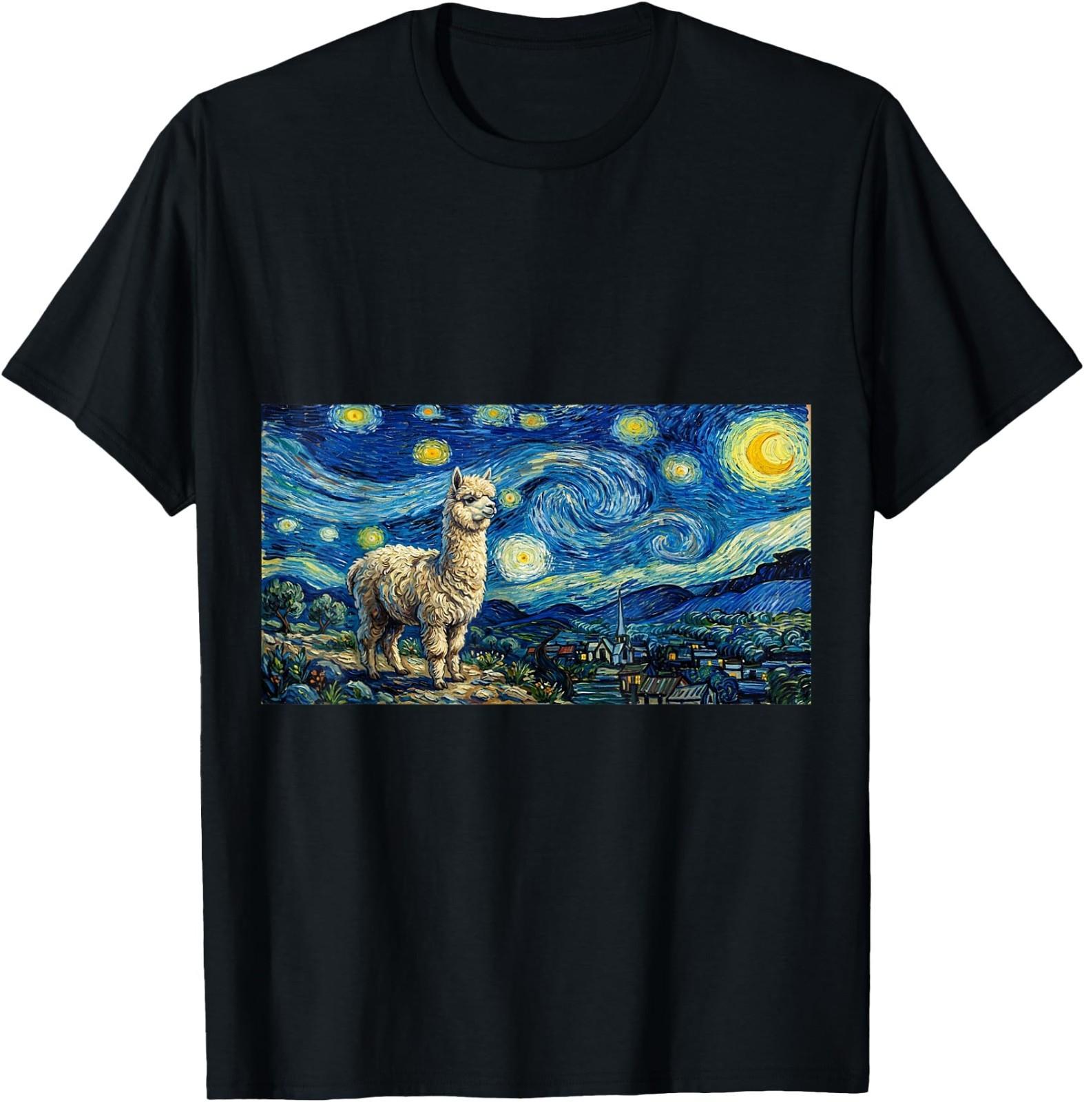 Starry Alpaca T-Shirt L