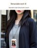 ID Card Holder with Retractable Lanyard for Business, Employee, Student, and Bus Cards