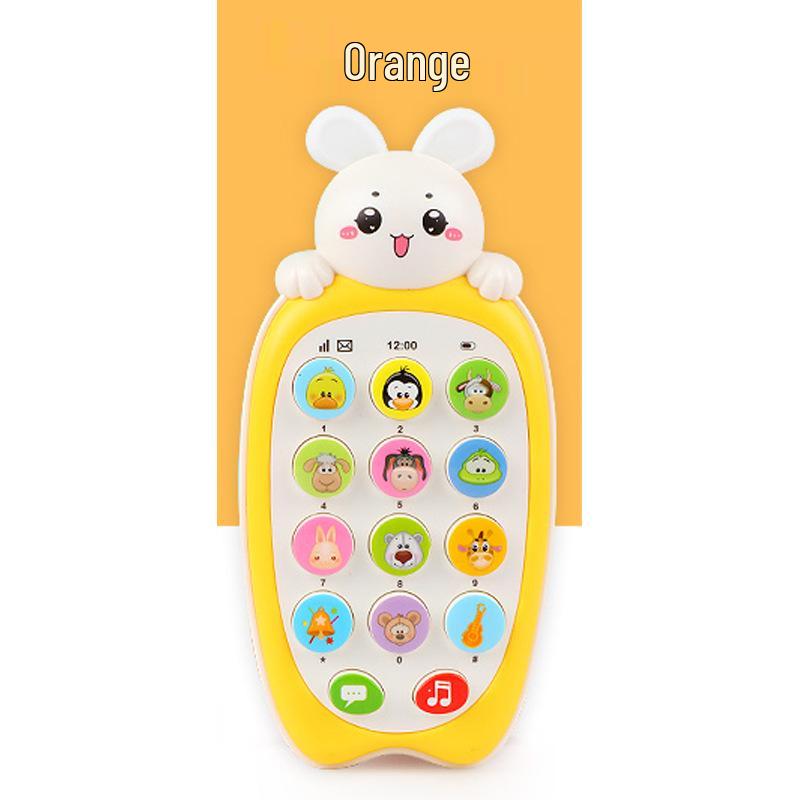 

Children s Bilingual Rabbit Music Phone Toy оранжевый