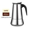 Moka Pot Classic Italian Café Brewing Tools Espresso Maker 50/100/150/300/450ml Alluminio Accessori per caffè Macchina per caffè italiano