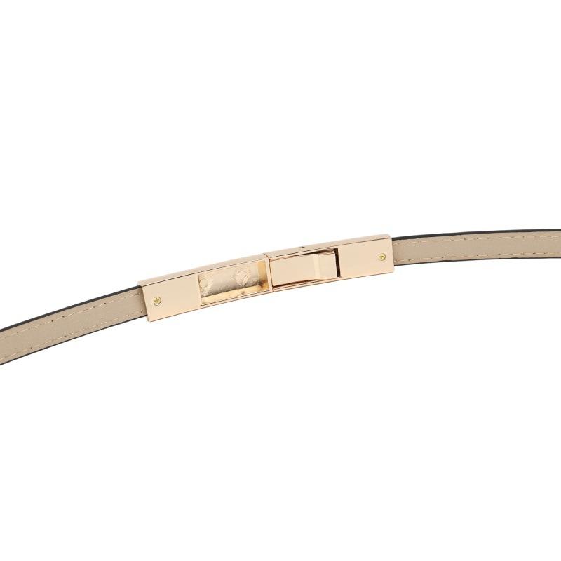 Cinturón de cuero genuino de moda para mujer, cinturón de diseñador con hebilla dorada ajustable, cinturón decorativo para pantalones vaqueros y vestidos.