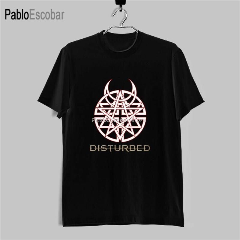 Disturbed Hardcore Metal Band Logo UnisexS Black TShirt Size S2Xl B Printed Tee Shirt Unisex summer tshirt brand tops euro size S