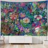 Vintage Art Painting Tapestry Wall Hanging Beach Mat Yoga Mat Sheet Home Decor Plant Animal Art Background Cloth Room Wall Decor