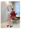 Silk Fabric Bow, Flat Bottomed Slippers, Breathable Casual Women's Shoes, Lightweight Cool Slippers