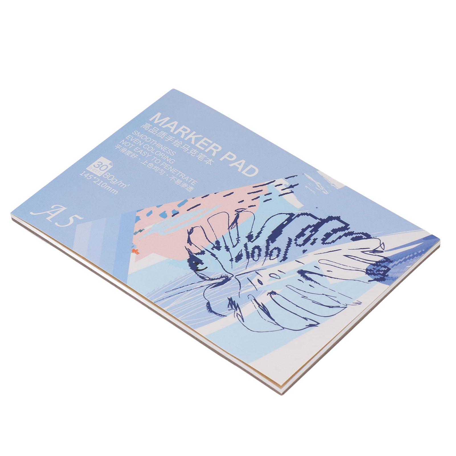 

Блокнот для маркеров, альбом для рисования, 30 листов бумаги, художественная бумага, 80 г/м2, принадлежности для рисования, А4