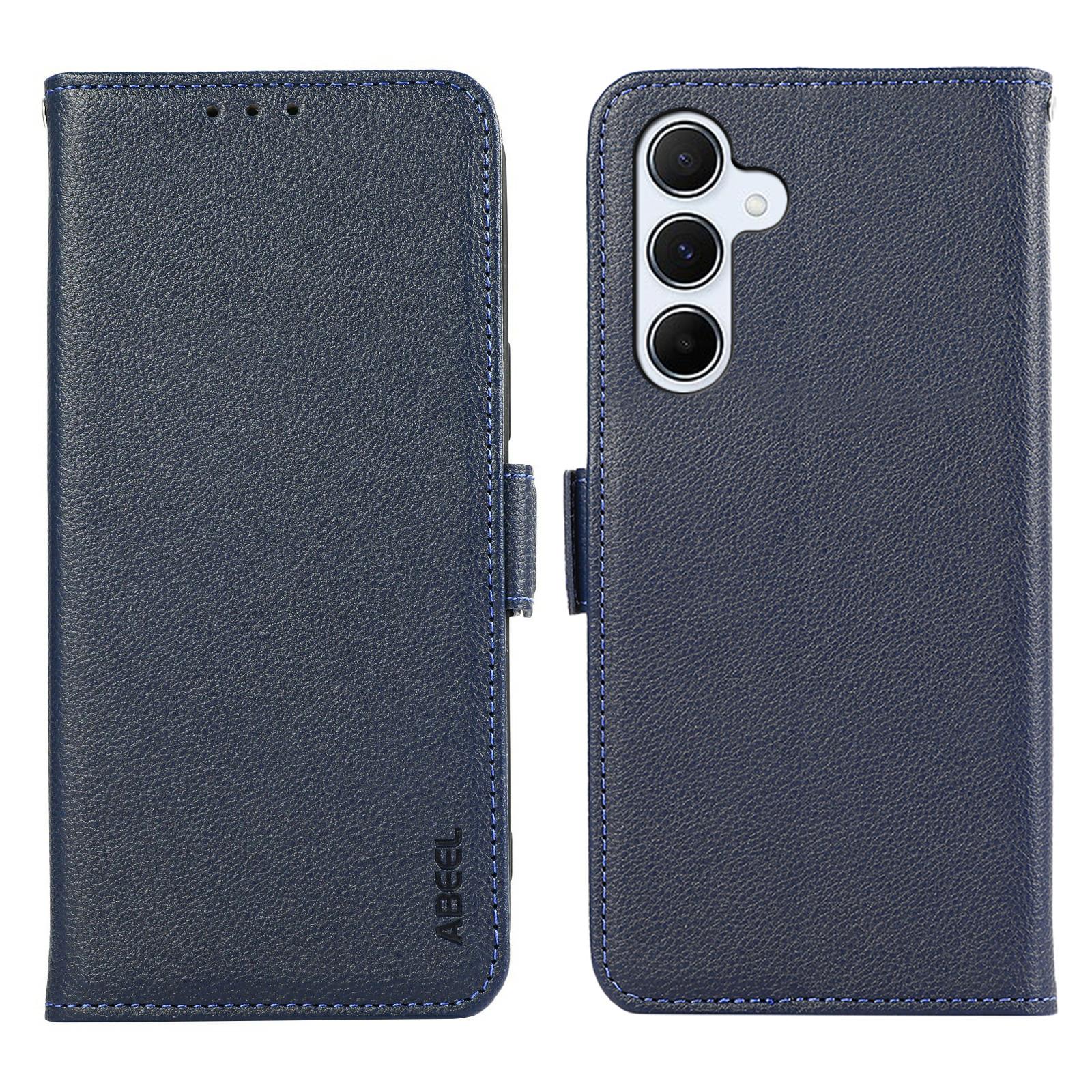 ABEEL For Samsung Galaxy A57 5G Case Litchi Texture Leather RFID Blocking Phone Cover