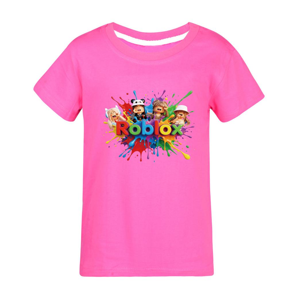 5575 Kids Boys Girls Roblox Print Short Sleeves T-Shirt