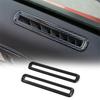 2Pcs Carbon Fiber Interior Door Air Condition Outlet Vent Cover Trim for Ford Mustang 2015+