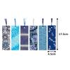 Kawasumi Washi Yuzen Washi Set A Set B Total 12 designs Bookmarks, Blue, (6 designs) + (6 designs),