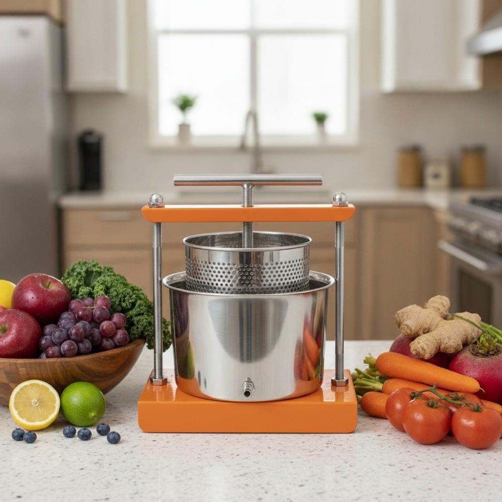 With Drip Basin Manual Juicer Fine Filter Mesh Honey Press Machine Dumpling Filling
