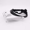 Hands Free Head Mounted Magnifier With Led Light Adjustable Magnification Reading Repair Vision Tool