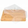 Drewniana deska z kloszem do podawania przechowywania 24,5x19x7.5 cm BRUNBESTE BB-2563