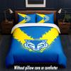 Warrington Wolves Design Bed Bedding Set 1 Duvet Cover + 2 Pillowcases Soft Breathable Household Bed Linens