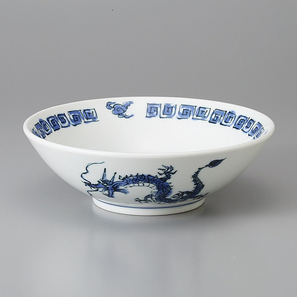 

Ale-net Ramen Bowl, Seiryu Design, 6.8cm, Chinese Tableware, Mino Ware