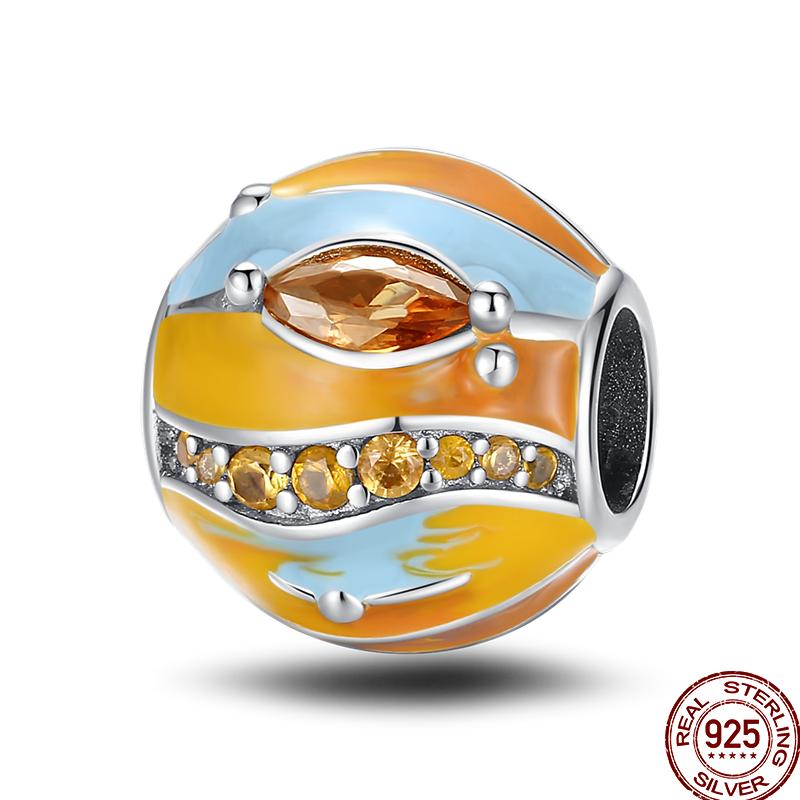 Copper Shiny Zirconia Gold Butterfly Charm Beads Fit 3Mm Original Bracelet Exquisite Diy Birthday Jewelry