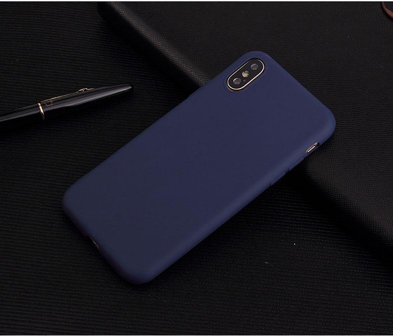 

Candy Color Cover Case For iphone X XR XS XS Max Simple Solid Color Ultrathin Soft TPU case For iphone X XS
