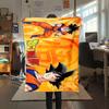 1PC Son Goku  Print Flannel Blanket, High quality All Seasons, Home Decor, Warmth and Comfort, Perfect for Christmas Gifts