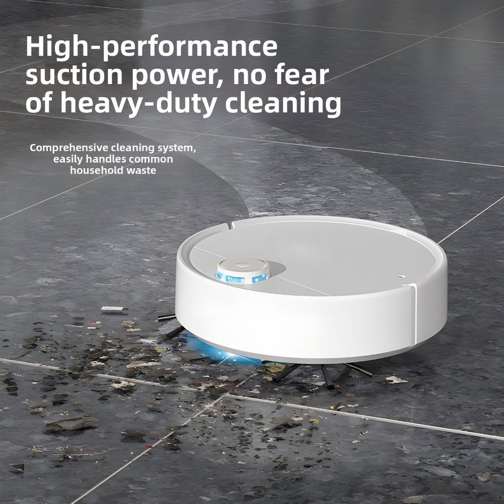 Robot Vacuum Cleaner 5-in-1 Wireless Smart For Home With Mopping Vacuuming And Nano-Spray Humidifier Black