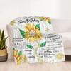 Fifty Fabulous Milestones flannel,Lightweight,Flannel Blanket,Comfortable Blanket, Sofa Blanket, gift blankets,Holiday gift blanket Blankets