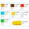 56Pcs Zinc Micro2 Automotive Blade Fuse Assortment Box 5A-30A ATR APT Vehicle Mini Fuse Replacement Kit with Fuse Puller