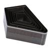 8Pcs Leather Die Cutter Template Cutting Mold Diamond Shape High Carbon Steel Hollow Punching Tool for DIY Craft