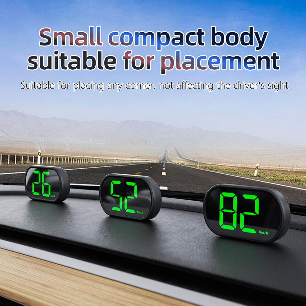 Car HUD Head Up Display GPS Digital Speed Meter Speedometer LED Screen USB Cable Plug & Play Universa