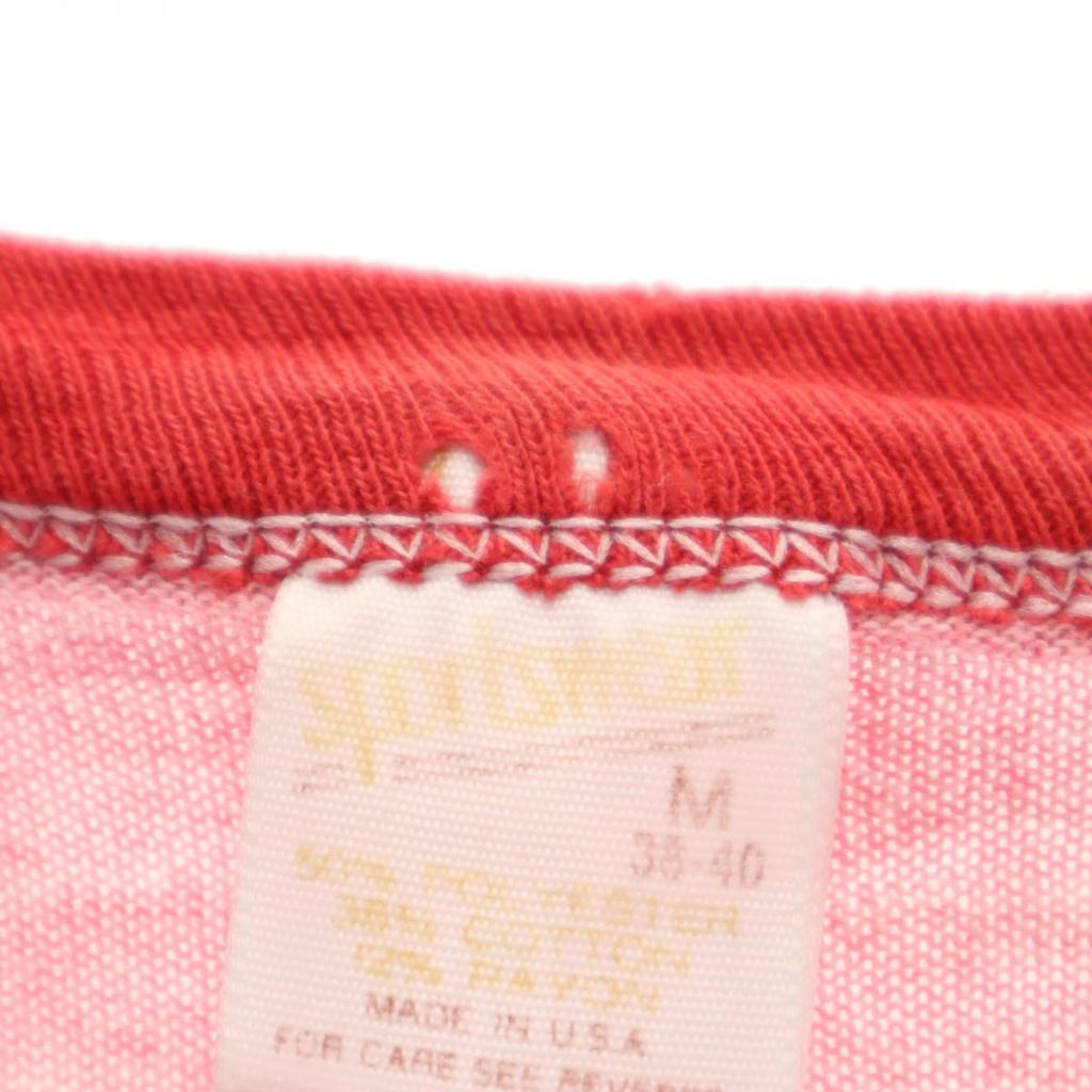 sportswear 80s Made in USA Vintage Short sleeve T-shirt M Red Men's Used