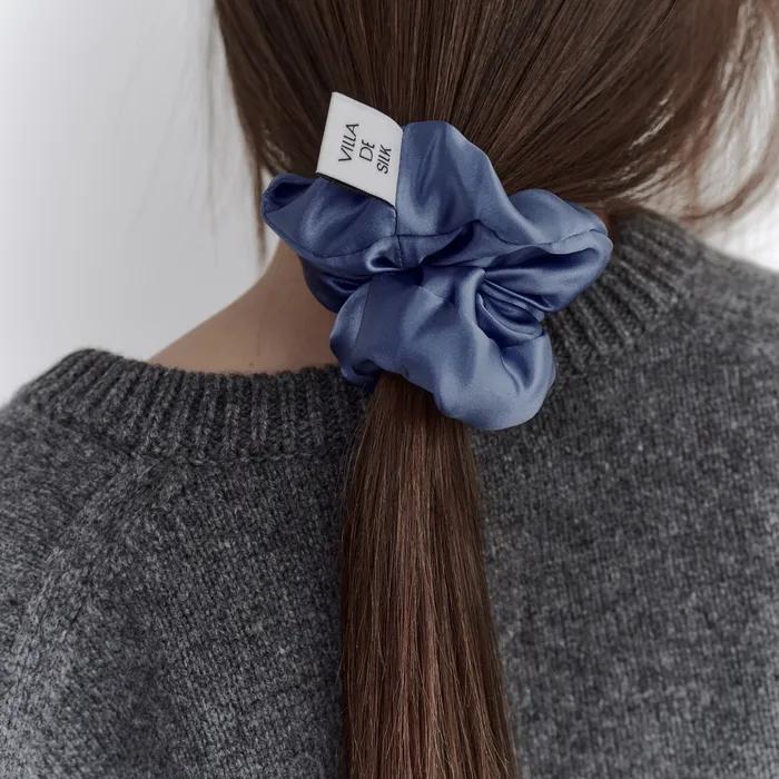 High density 100% silk scrunchie (3 colors)