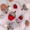 3pcs Multifunction Acorn Balls Cute Xmas Tree Pendant DIY Supplies Wool Felt  Gift