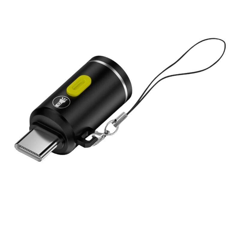 Compactly Mini Type C Flashlight Ideal For Camping Hiking And Emergency Use Connect Directly To PowerBanks Or Charger